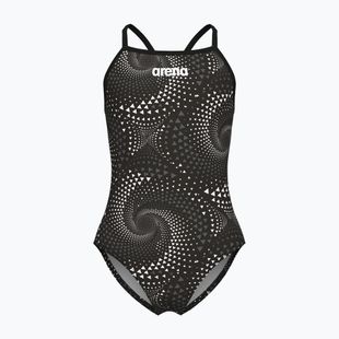 Детски цял бански костюм arena Fireflow Lightdrop Back black/team black