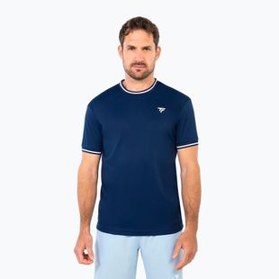 Мъжка тениска/фланелка за тенис Tecnifibre Team Tech marine