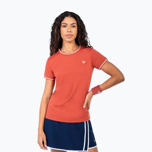 Дамска тениска/фланелка за тенис Tecnifibre Team Tech terracotta