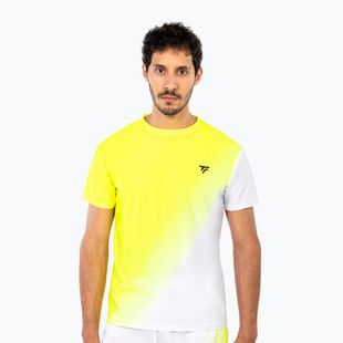 Мъжка тениска/фланелка за тенис Tecnifibre X-Loop Tee white/yellow