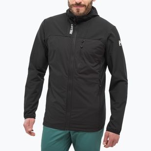 Мъжко хибридно яке Millet Seneca Hybrid Hoodie Softshell black