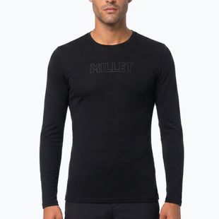 Мъжка трекинг блуза с дълъг ръкав Millet Ubic Wool LS Pullover black