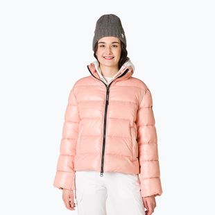 Дамско пухено яке Rossignol Shiny Bomber pastel pink