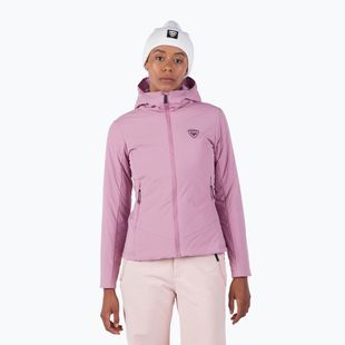 Дамско ватирано яке Rossignol Opside Hoodie moonlight mauve