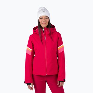 Дамско скиорско яке Rossignol Strawpile Jkt ruby red