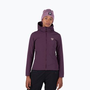Дамско подплатено яке Rossignol Opside Hoodie mulberry