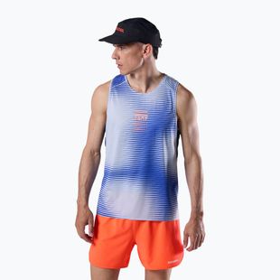Мъжка тениска за бягане Rossignol Sapa Ultra Tank dazzle blue line fogg
