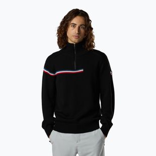 Мъжки пуловер Rossignol Odysseus Half Zip Merino black