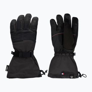 Мъжки скиорски ръкавици Rossignol Leather Mix black