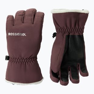 Дамски скиорски ръкавици Rossignol Perfy G huckleberry