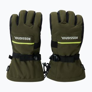 Мъжки скиорски ръкавици Rossignol Action R-Shell Dry olive shadow
