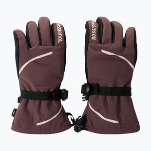 Дамски скиорски ръкавици Rossignol Temptation R-Shell huckleberry