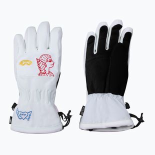 Дамски скиорски ръкавици Rossignol JCC R-Shell Dry white