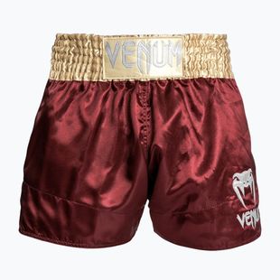 Мъжки шорти за тренировка Venum Classic Muay Thai burgundy/gold/white