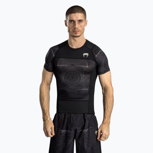 Мъжки рашгард Venum G-Fit Air Men'S Short Sleeve Rashguard deep black/desert sand