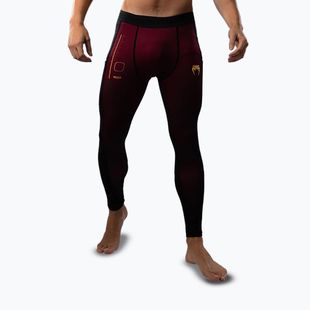 Мъжки тренировъчни гамаши Venum Tactical XT Spats black/burgundy/gold