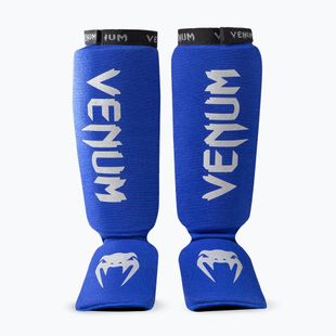 Протектор за пищял и стъпало Venum Kontact Shin Guards royal blue/silver