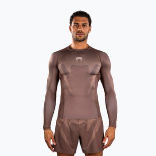 Мъжки рашгард с дълъг ръкав Venum No Gi Rashguards chocolate brown