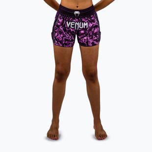 Дамски шорти за тренировка Venum Iris Muay Thai plum/pink