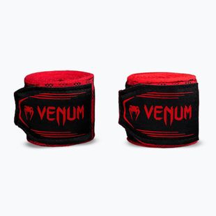Боксови бандажи Venum Tartan Handwraps 450 cm fury red