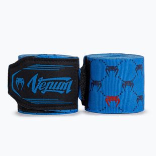 Боксови бандажи Venum Monogram Hand Wraps Advanced 250 cm blue