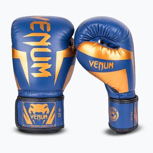 Боксови ръкавици Venum Elite blue/black/copper