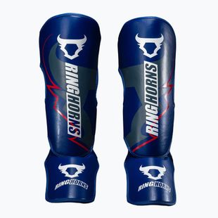 Протектори за пищяли и стъпала Venum Ringhorns Charger Shin navy blue/red