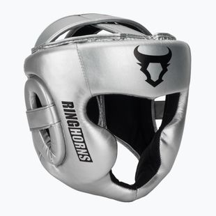 Боксова каска Venum Ringhorns Charger Headgear silver/black