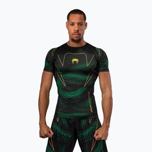Мъжки рашгард Venum Matupa Short Sleeve black/green/gold