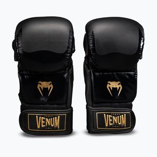 Ръкавици за ММА Venum Attack 2.0 Sparring Leather black/gold