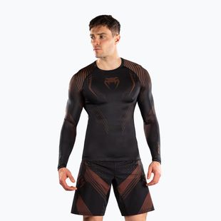 Мъжки рашгард с дълги ръкави Venum No-Gi 6.0 Rashguard black/brown