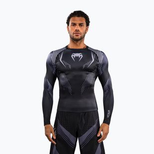 Мъжки рашгард с дълги ръкави Venum No-Gi 6.0 Rashguard black/grey