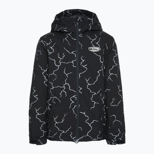 Детско яке за сноуборд Quiksilver High In The Hood Printed high energy black reflective