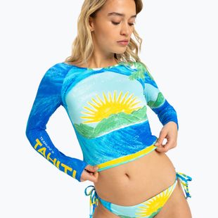 Дамско плуване с дълъг ръкав ROXY Atlas Crop Top skyway