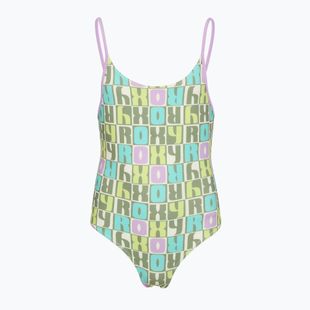 Детски цял бански костюм ROXY Letter Up oil green letter up