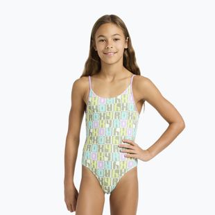 Детски цял бански костюм ROXY Letter Up oil green letter up