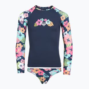 Дълъг ръкав + долна част на бански костюм ROXY Morning Flower Lycra Set mood indigo morning flowers