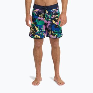 Мъжки бански шорти Quiksilver Surfsilk Scallop 18“ dark navy interact floral