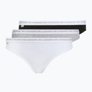 Дамски бикини Lacoste 8F1338 3 pairs black/white/silver chine