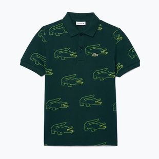 Детска поло тениска Lacoste PJ5663 sinople-multico