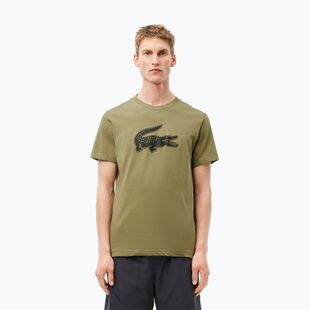 Мъжка тениска Lacoste TH2042 khaki/black