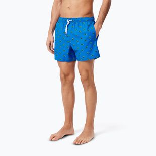Мъжки къси панталони за плуване Lacoste MH7188 gypsy blue/multico