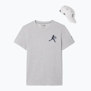 Мъжка тенис фланелка Lacoste TH1044 silver chine/navy blue