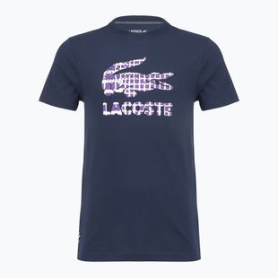 Мъжка тениска Lacoste TH4769 тъмно синьо
