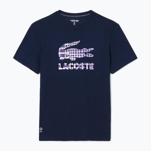 Мъжка тениска Lacoste TH4769 тъмно синьо