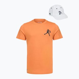 Мъжка тениска + шапка Lacoste TH1044 blossom/white