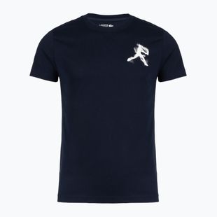 Мъжка тениска + шапка Lacoste TH1044 navy blue/white