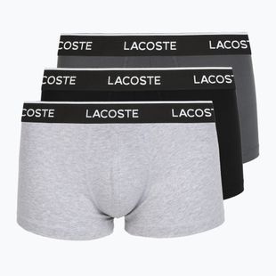 Мъжки боксерки Lacoste 5H1300 3 pack silver chine/flagstone/black