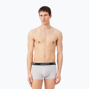 Мъжки боксерки Lacoste 5H1300 3 pack silver chine/flagstone/black