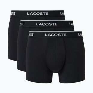 Мъжки боксерки Lacoste 5H3202 Microfibra Negro 3 pack black
